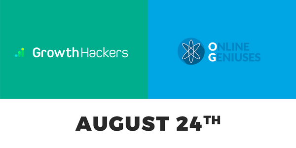 GrowthHackers & Online Geniuses Meetup in Boston on Aug 24