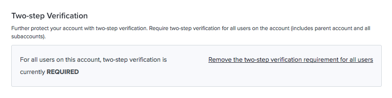 Two-step verification
