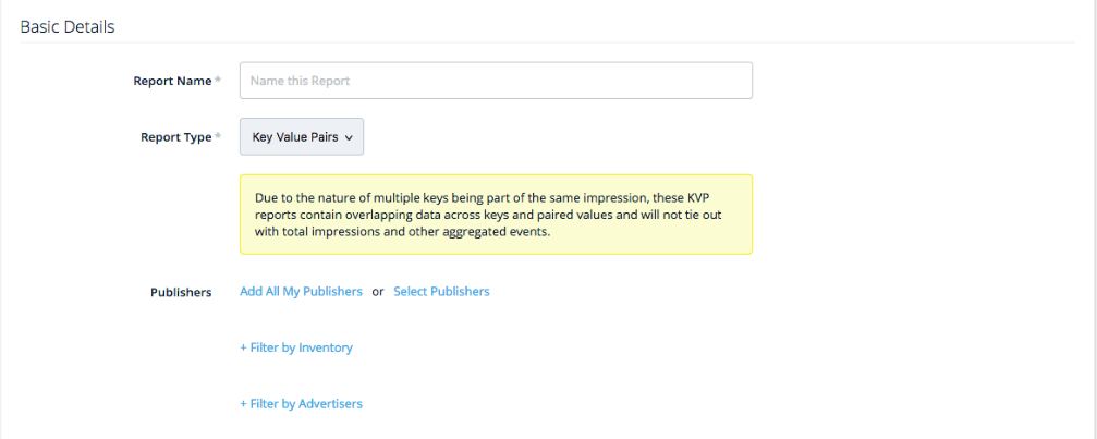 LiveIntent Feature Update: KVP Reporting