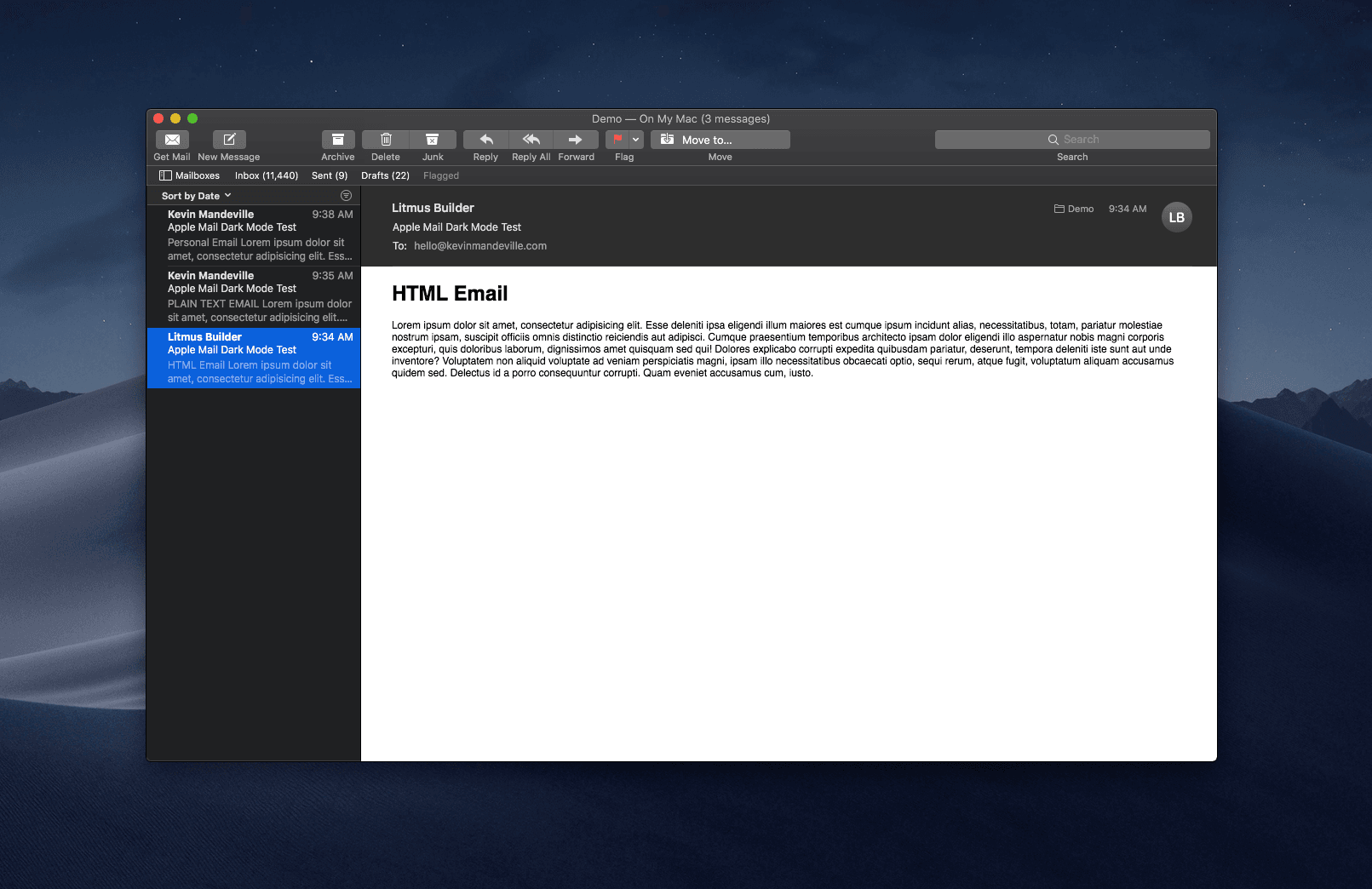 design html email for mac mail