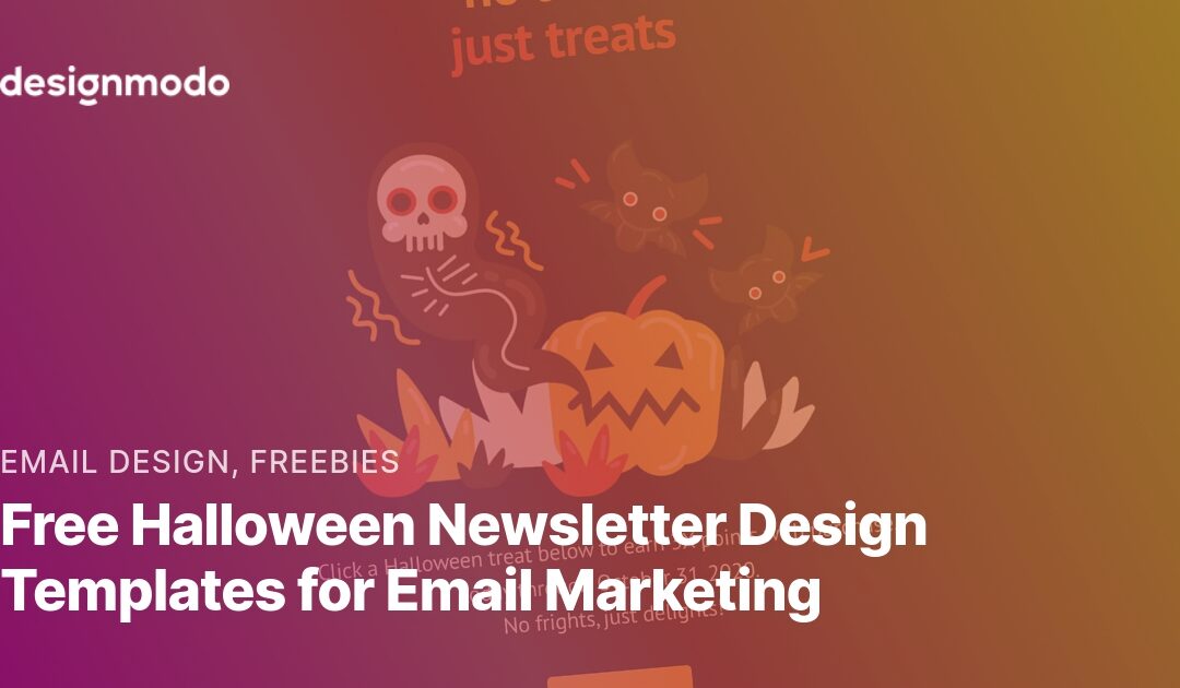 Free Halloween Newsletter Design Templates for Email Marketing