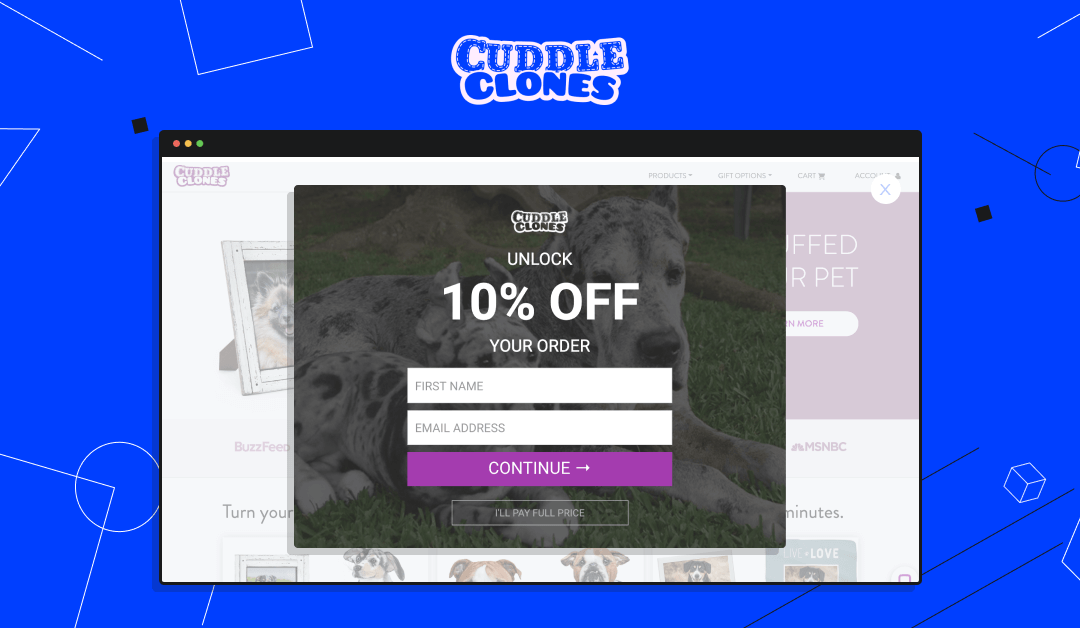 How Cuddle Clones Captured 150k SMS Leads With A Triggered Popup