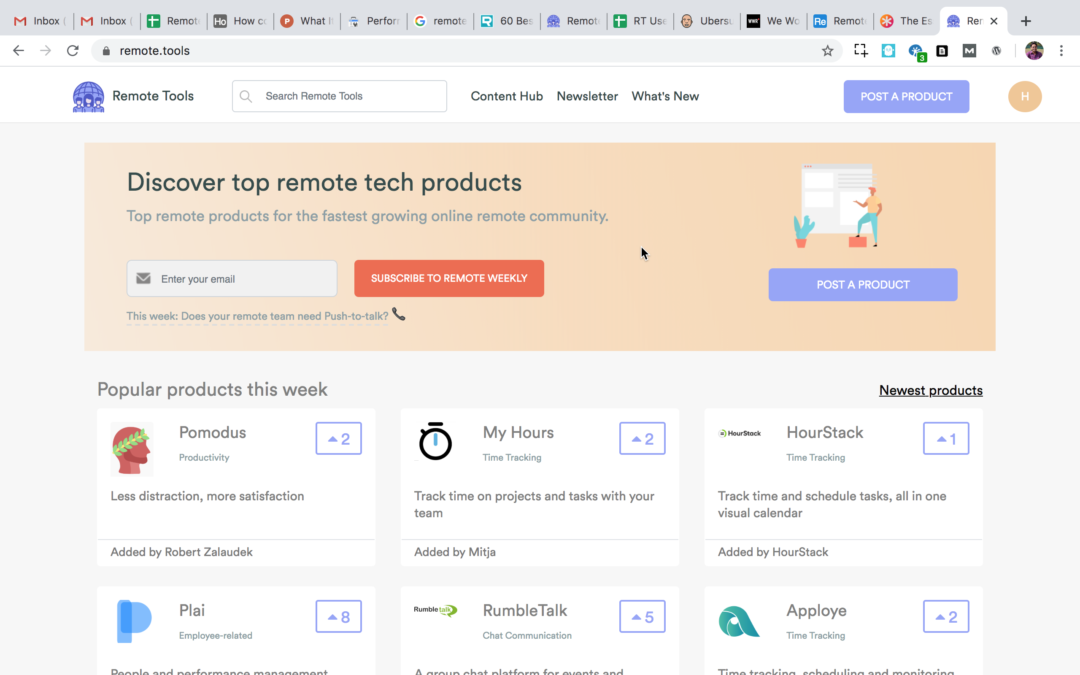 An extensive list of the best remote working tools you’ll ever need
