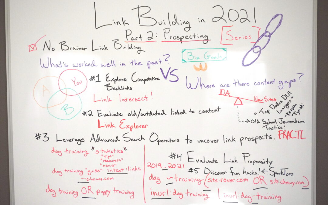 How to Get Backlinks in 2021 [Series Part 2: Prospecting] — Whiteboard Friday