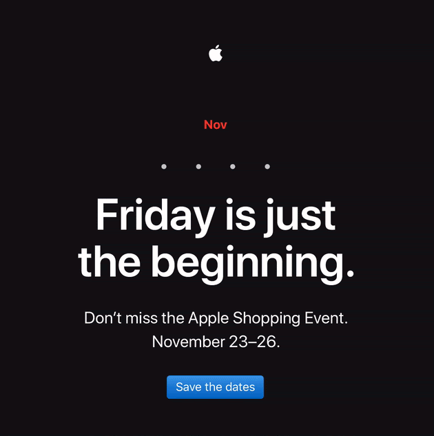Apple Black Friday Email GIF