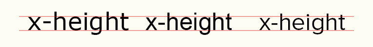 xheight