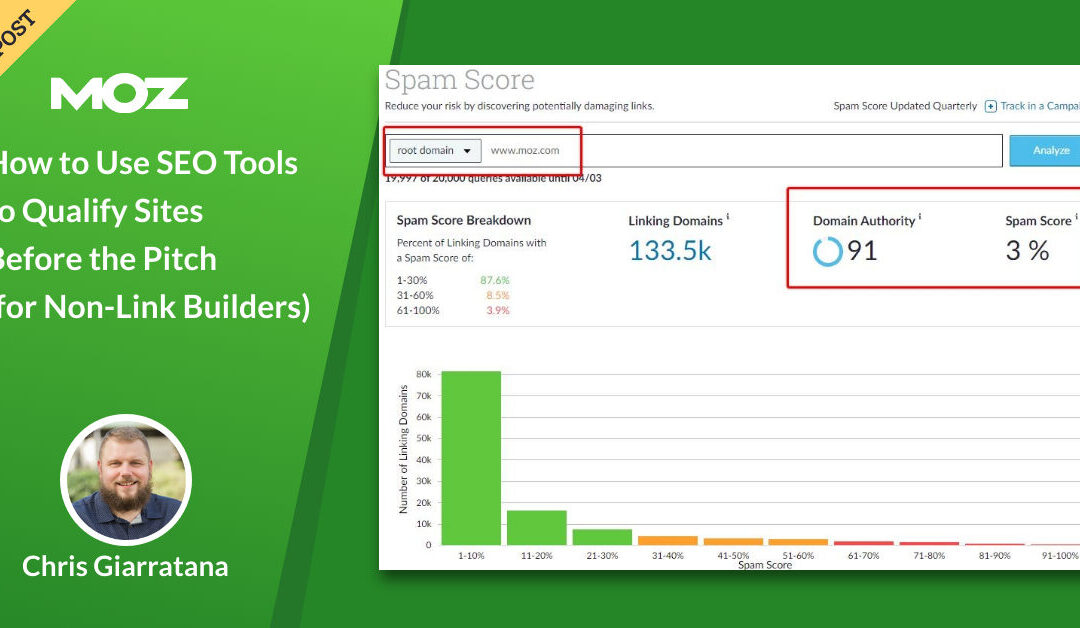 How to Use SEO Tools to Qualify Sites Before the Pitch (for Non-Link Builders)