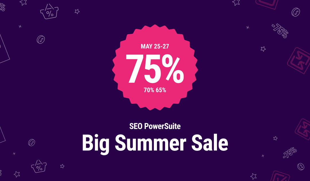 SEO PowerSuite Launched 3-Day Summer Sale