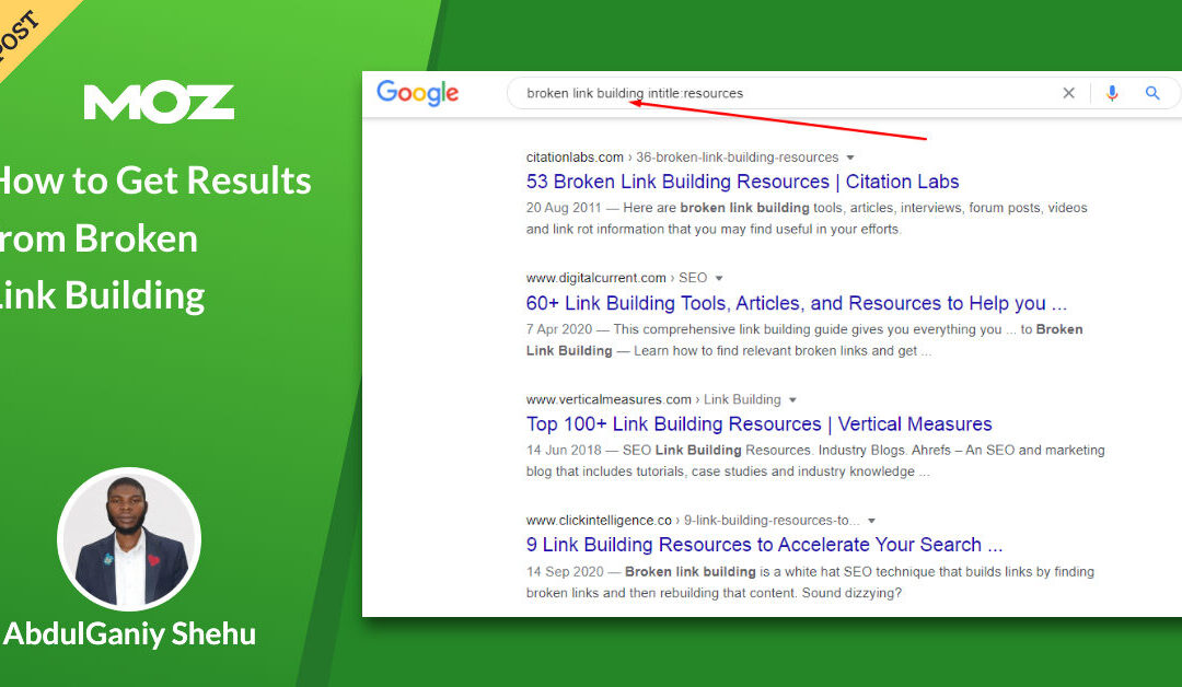 How to Get Results from Broken Link Building