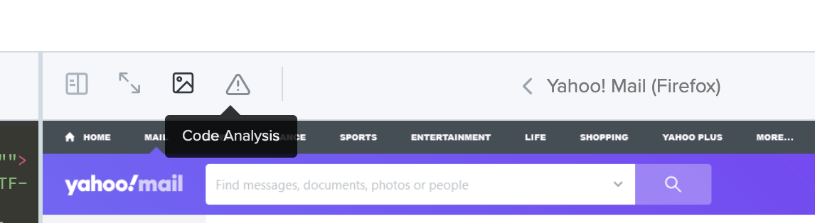 Litmus Builder email code analysis for Yahoo! Mail preview