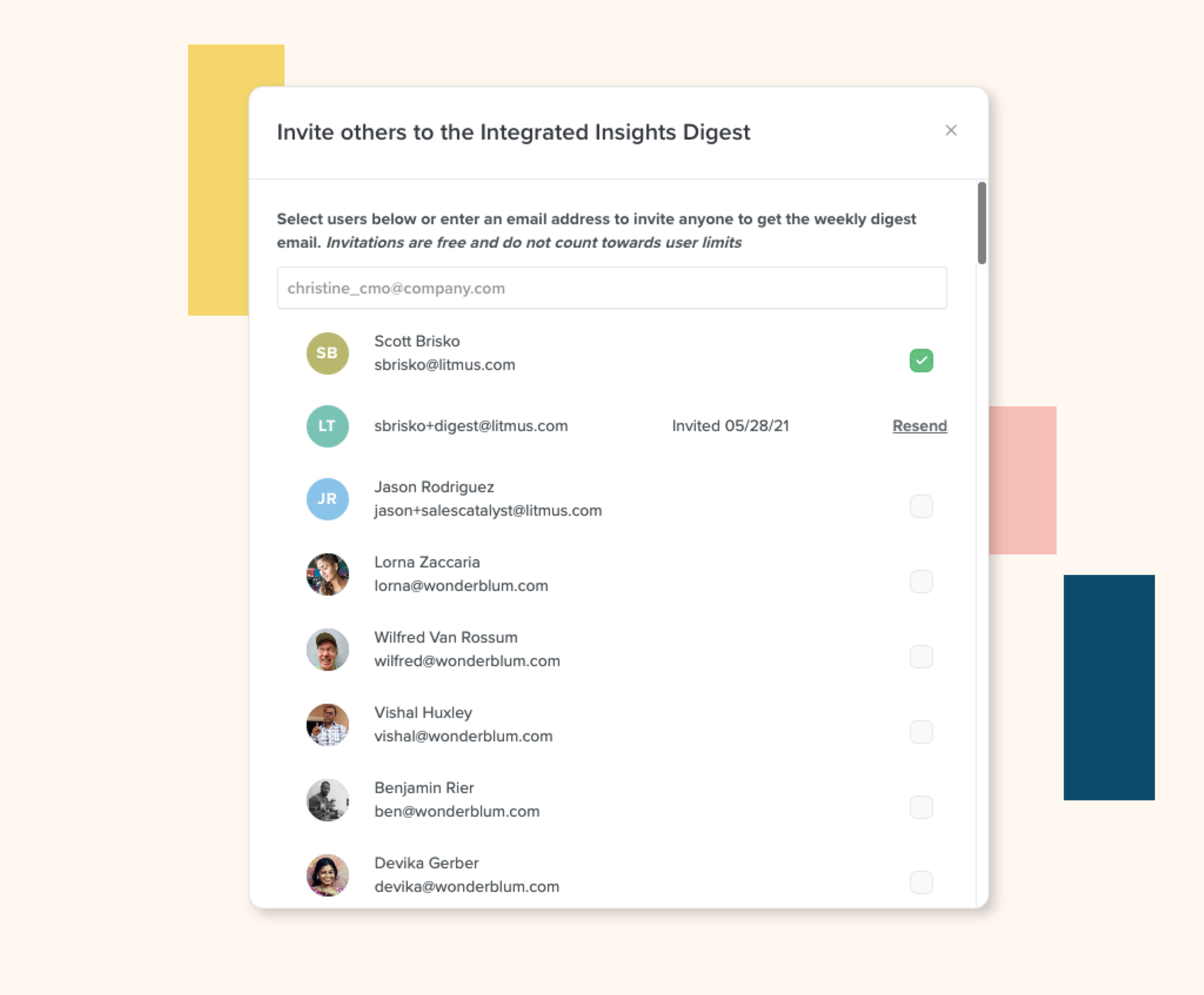 Share insights across your team